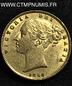 GRANDE BRETAGNE 1 SOUVERAIN OR 1854