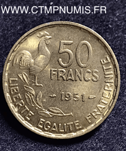 50 FRANCS G. GUIRAUD 1951 SUP+