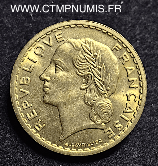 5 FRANCS LAVRILLIER BRONZE ALUMINIUM 1945