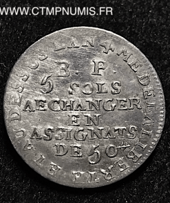  5 SOLS ARGENT LEFEVRE LESAGE 1792