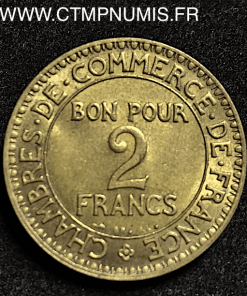 2 FRANCS CHAMBRES COMMERCE DOMARD 1920