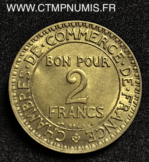 2 FRANCS CHAMBRES COMMERCE DOMARD 1920