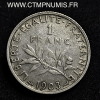 1 FRANC ARGENT SEMEUSE 1903