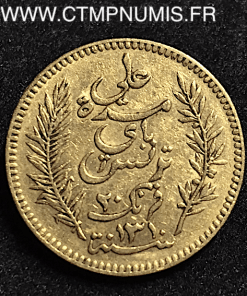 TUNISIE 20 FRANCS OR 1893 A PARIS