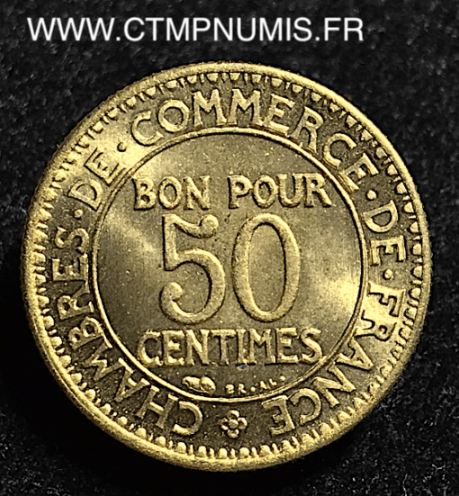 50 CENTIMES CHAMBRES DE COMMERCE 1923