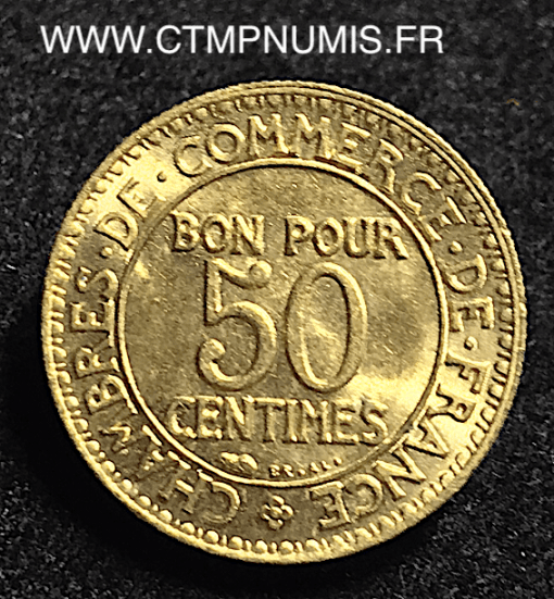 50 CENTIMES CHAMBRES DE COMMERCE 1922