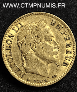 10 FRANCS OR NAPOLEON III 1864 STRASBOURG