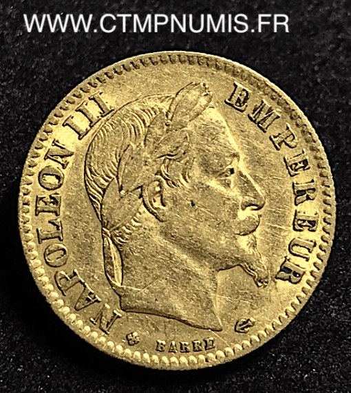 10 FRANCS OR NAPOLEON III 1864 STRASBOURG