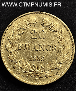 20 FRANCS OR LOUIS PHILIPPE I° 1839 W LILLE