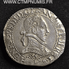 HENRI III FRANC AU COL PLAT 1584 BORDEAUX