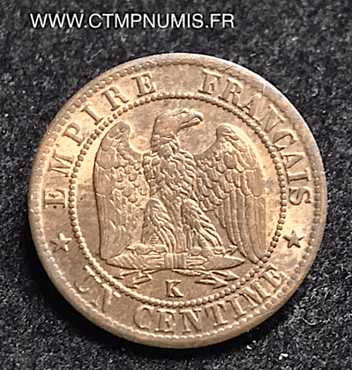 1 CENTIME NAPOLEON III 1861 K BORDEAUX SUP