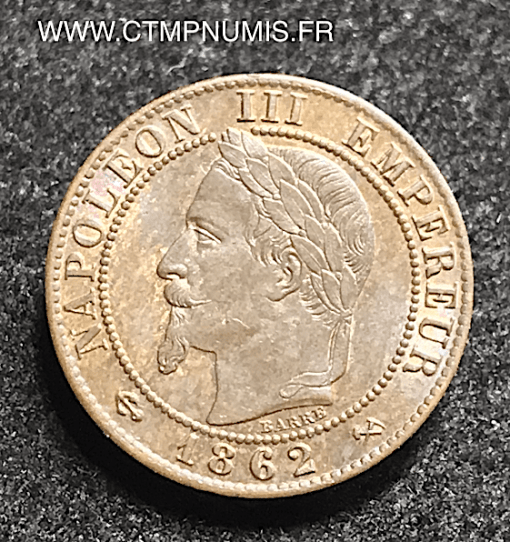 1 CENTIME NAPOLEON III 1862 K BORDEAUX SUP