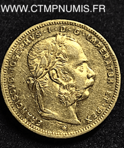 AUTRICHE 20 FRANCS 8 FLORIN OR 1880