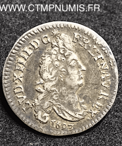 LOUIS XIV 4 SOLS AUX 2 L ARGENT 1693 D LYON