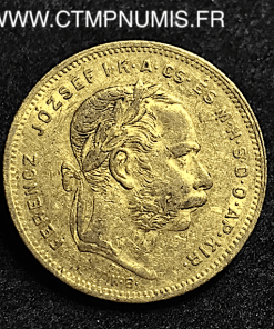 HONGRIE 20 FRANCS 8 FORINT OR 1874 KB