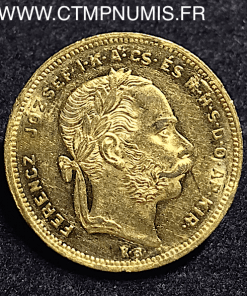 HONGRIE 20 FRANCS 8 FORINT OR 1877 KB