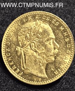 HONGRIE 20 FRANCS 8 FORINT OR 1880 KB