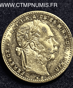 HONGRIE 20 FRANCS 8 FORINT OR 1881 KB