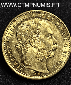 HONGRIE 20 FRANCS 8 FORINT OR 1882 KB