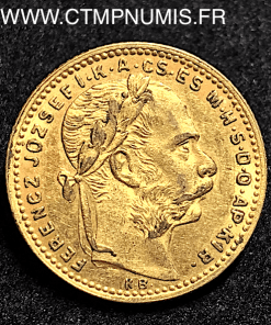 HONGRIE 20 FRANCS 8 FORINT OR 1886 KB