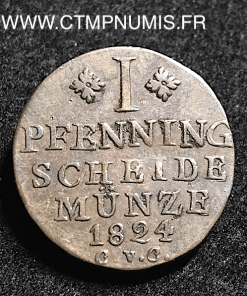 ALLEMAGNE BRUNSWICK 1 PFENNIG 1824