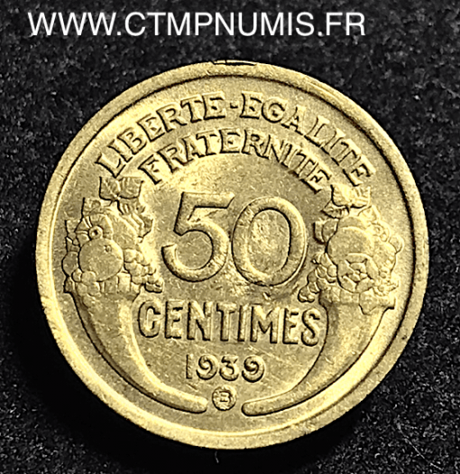 50 CENTIMES MORLON 1939 B BRUXELLES SUP