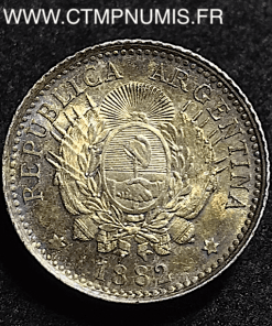 ARGENTINE 10 CENTIMOS ARGENT 1882 SPL