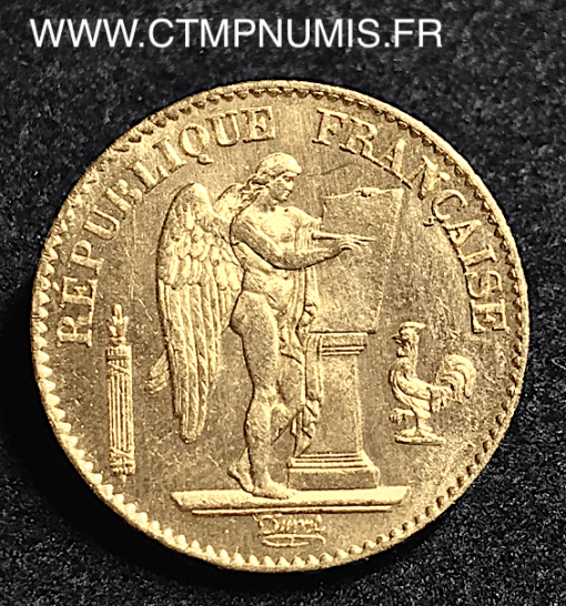 20 FRANCS OR GENIE III° REPUBLIQUE 1875 A PARIS