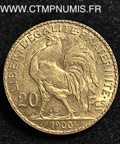 20 FRANCS OR COQ 1900