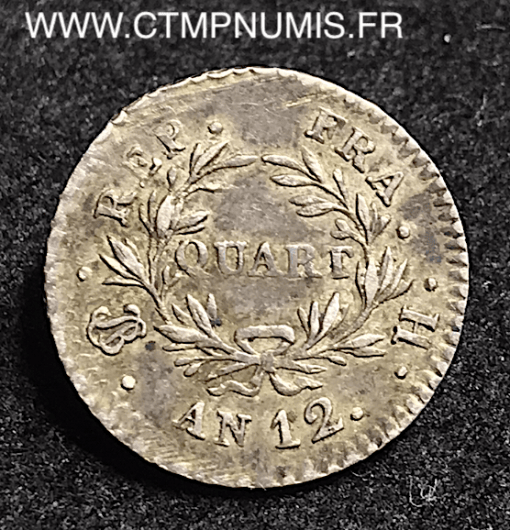 QUART DE FRANC NAPOLEON AN 12 LA ROCHELLE