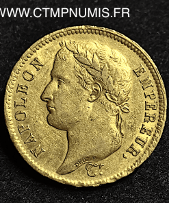 40 FRANCS OR NAPOLEON 1808 H LA ROCHELLE