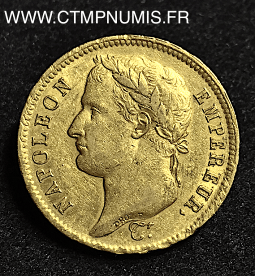 40 FRANCS OR NAPOLEON 1808 H LA ROCHELLE