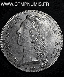LOUIS XV ECU AU BANDEAU 1768 M TOULOUSE