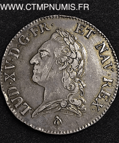 LOUIS XV ECU A LA VIEILLE TETE 1772 M TOULOUSE