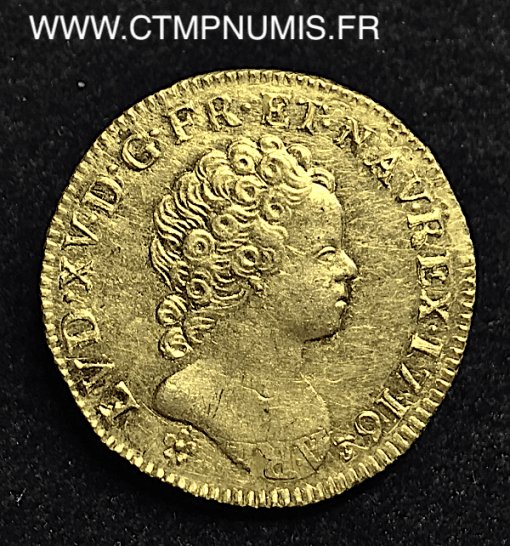 LOUIS XV LOUIS D'OR INSIGNES 1716 M TOULOUSE