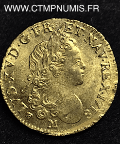 LOUIS XV LOUIS D'OR CROIX 1718 M TOULOUSE 