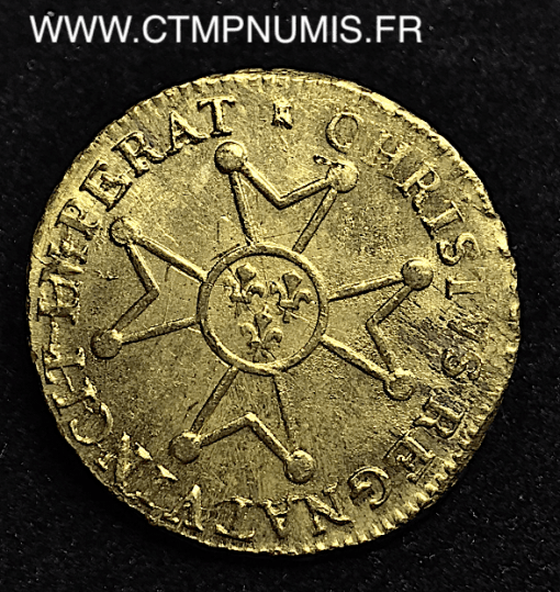 LOUIS XV LOUIS D'OR CROIX 1718 M TOULOUSE