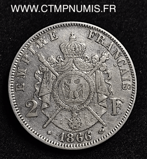 2 FRANCS NAPOLEON III 1866 BB STRASBOURG