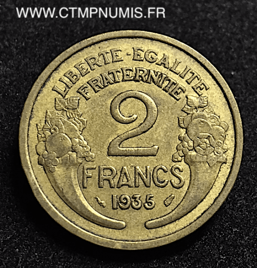 2 FRANCS MORLON 1935 TTB