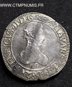 BEARN FRANC ARGENT HENRI II 1582 PAU