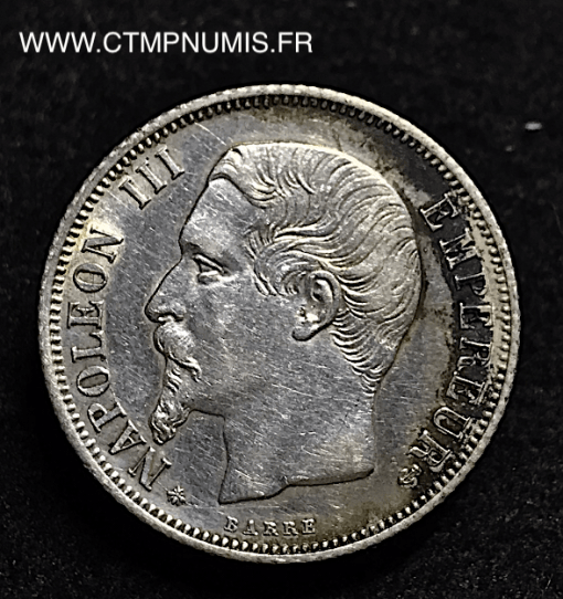 1 FRANC ARGENT NAPOLEON III 1860 A PARIS