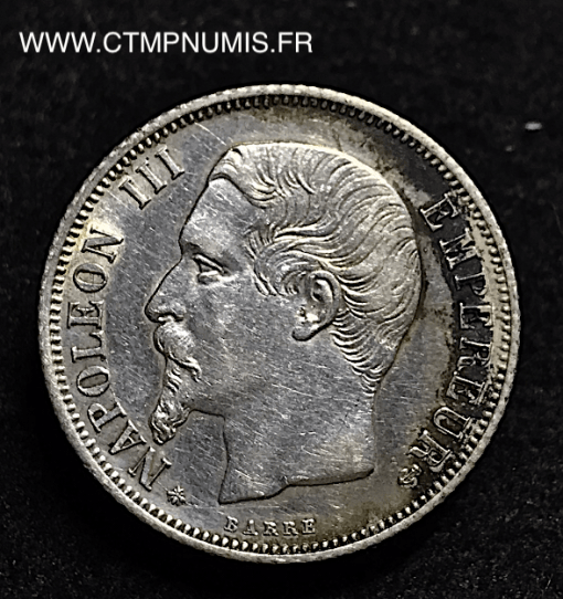 1 FRANC ARGENT NAPOLEON III  1860 A PARIS