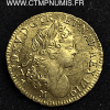 LOUIS XV LOUIS D'OR CROIX MALTE 1719 TOULOUSE