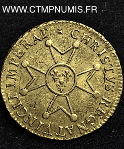 LOUIS XV LOUIS D'OR CROIX MALTE 1719 TOULOUSE 