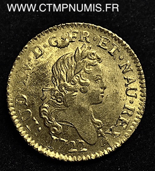 LOUIS XV LOUIS OR AUX DEUX L 1722 TOULOUSE