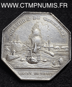 JETON LOUIS XVIII  COMMERCE DU HAVRE 1824