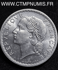  5 FRANCS LAVRILLIER ALUMINIUM 1949 SPL