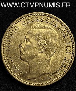 ALLEMAGNE HESSE 20 MARK OR 1906 A SUP