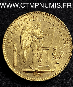 20 FRANCS OR GENIE III° REPUBLIQUE 1871 A PARIS