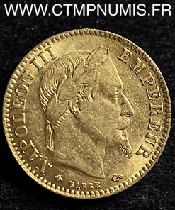 10 FRANCS OR NAPOLEON III 1865 A PARIS